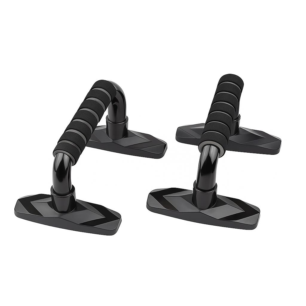 FitCrush™ Push-Up Bars – Foam Grip Stands for Chest & Core Training