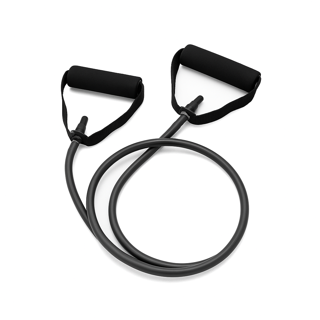 FitCrush™ Resistance Band – 10LB Strength Tube with Foam Handles
